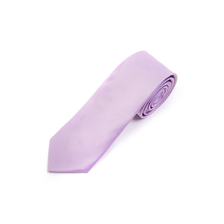 SY-2501-lc11-SPST-Lavender-PolySolidSlimTie-57X2.75-Retail$7.48