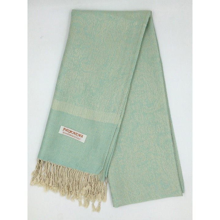 HF-TTPP-50-28-Fresh-Mint-TwoTonePaisleyPashmina-68X27-Retail$9.65