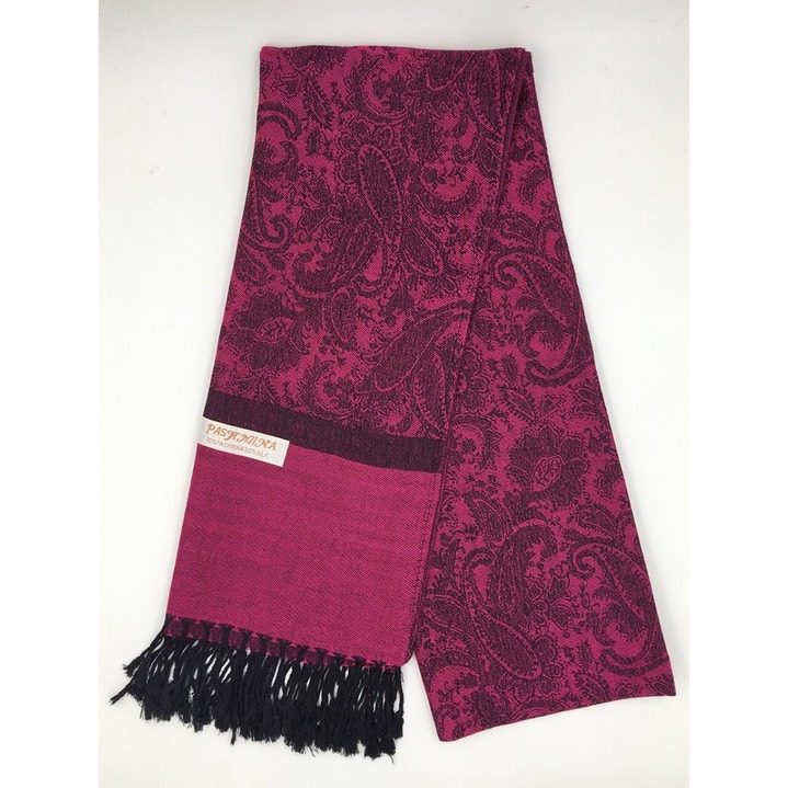 HF-TTPP-50-7-Rose-TwoTonePaisleyPashmina-68X27-Retail$9.65