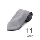 SY-ACSY-11-SPT-Gray-SolidPolyesterTie-57X3.25-Retail$7.48