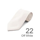 SY-ACSY-22-SPT-Off White-SolidPolyesterTie-57X3.25-Retail$7.48