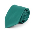 SY-ACSY-37-SPT-Teal-SolidPolyesterTie-57X3.25-Retail$7.48