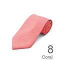 SY-ACSY-8-SPT-Coral-SolidPolyesterTie-57X3.25-Retail$7.48