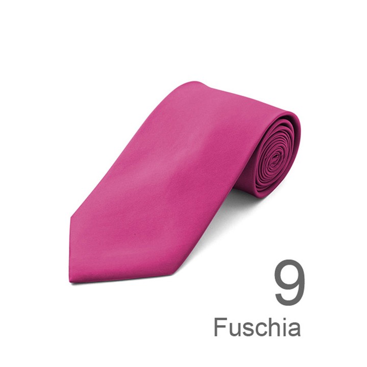 SY-ACSY-9-SPT-Fuschia-SolidPolyesterTie-57X3.25-Retail$7.48