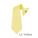 SY-BSC-33016-Lt.Yellow-Boy'sPolyesterClipOnSolidTie-8in,11in,17in-Retail$8.32