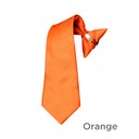 SY-BSC-33021-Orange-Boy'sPolyesterClipOnSolidTie-8in,11in,17in-Retail$8.32