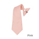 SY-BSC-33022-Pink-Boy'sPolyesterClipOnSolidTie-8in,11in,17in-Retail$8.32
