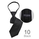 SY-BSZ-1000-10-Black-PolyesterBoy'sSatinSolidZipperTies-Retail$9.98