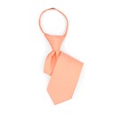 SY-BSZ-1000-20-Coral-PolyesterBoy'sSatinSolidZipperTies-Retail$9.98