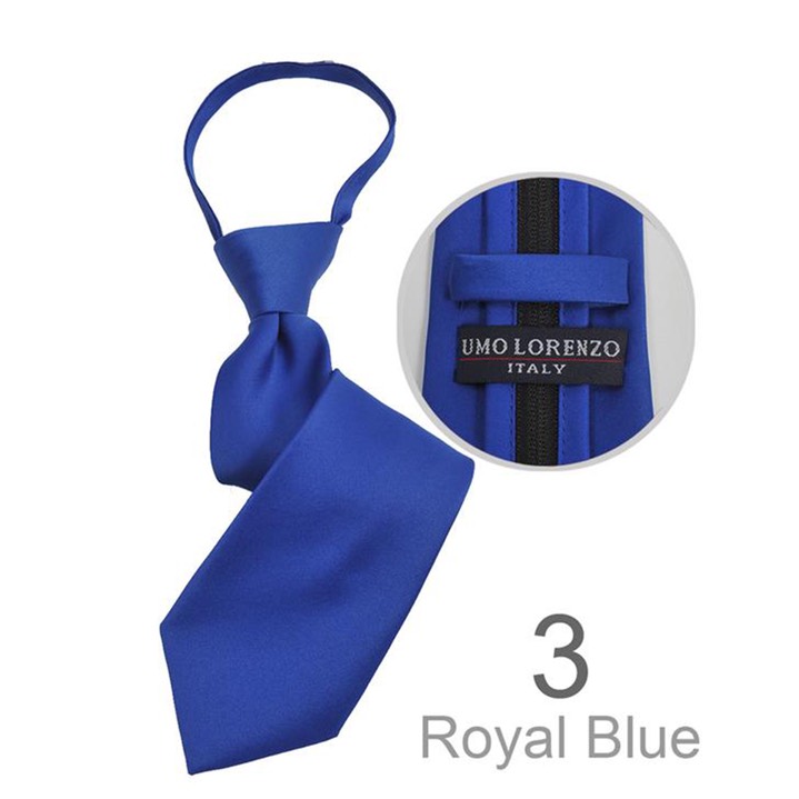 SY-BSZ-1000-3-RoyalBlue-PolyesterBoy'sSatinSolidZipperTies-Retail$9.98