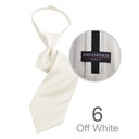 SY-BSZ-1000-6-OffWhite-PolyesterBoy'sSatinSolidZipperTies-Retail$9.98