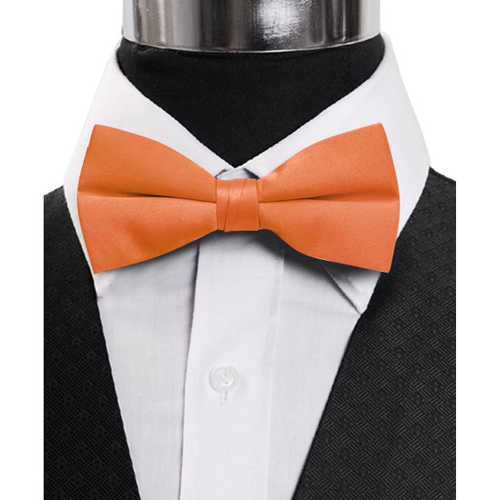 SY-BTC-17042-Orange-Men's2.5'PolySatinBandedClipOnBowTies-Retail$5.82