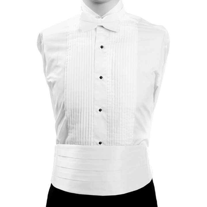 SY-CBT-130112-Wht-Men'sPolySatinBowTieandCummerbundSets--Retail$14.98