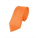 SY-MPWS6308-03-Bright Orange-MenMicroFiberPolyWovenSlimTieMicroDot-Retail$9.15