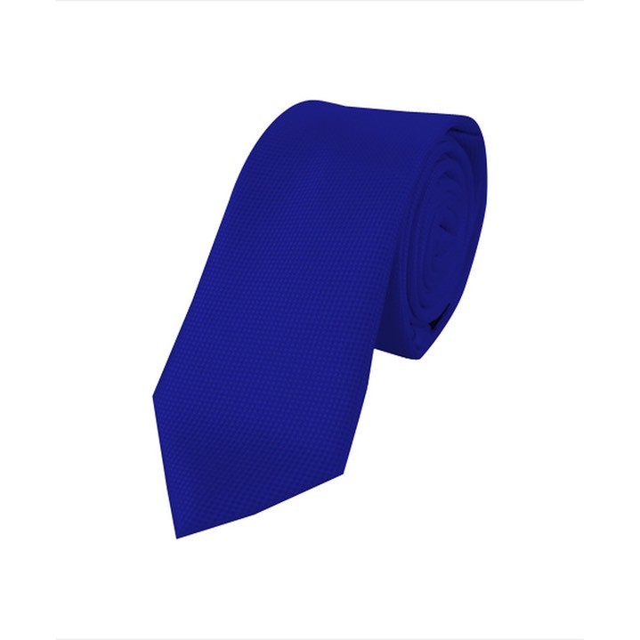 SY-MPWS6308-24-Royal Blue-MenMicroFiberPolyWovenSlimTieMicroDot-Retail$9.15