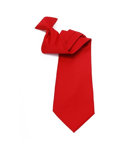 SY-PSC-240105-Red-SolidPolyClipOnTie-19X3.75-Retail$10.82