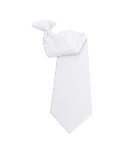 SY-PSC-240106-White-SolidPolyClipOnTie-19X3.75-Retail$10.82