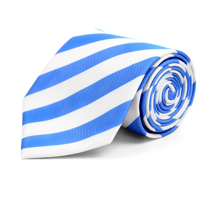 SY-PWC-240-04-Blue&White-MicrofiberPolyWovenCollegeTie-Retail$9.65