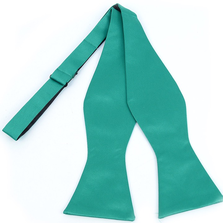 SY-SSB-16013-Green-Men'sBowTiesSatinSilkSolidColorFreestyle-Retail$16.32