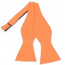 SY-SSB-16015-Orange-Men'sBowTiesSatinSilkSolidColorFreestyle-Retail$16.32