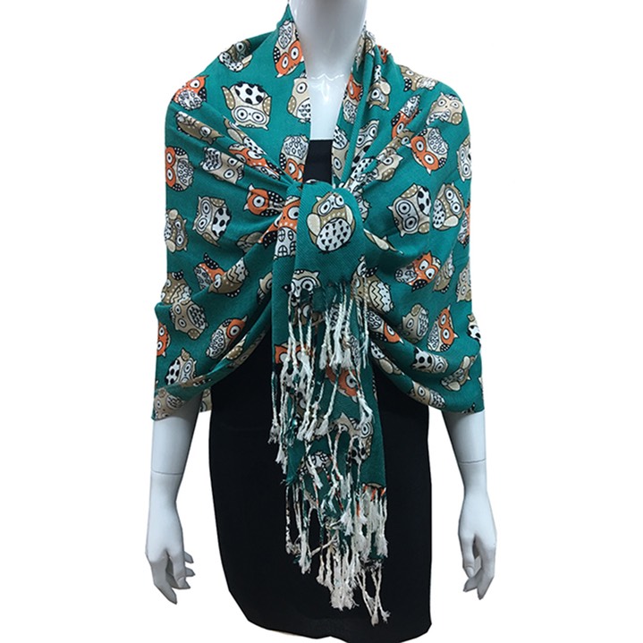 HF-APP-123-5-turquoise-AnimalPrintPashmina-68X26-Retail$9.65