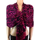 HF-APP-82-9-fuchsia-black-AnimalPrintPashmina-68X26-Retail$9.65