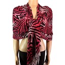 HF-APP-84-8-fuchsia-black-AnimalPrintPashmina-68X26-Retail$9.65