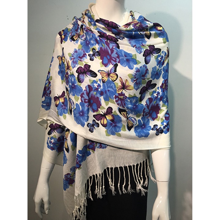 HF-BPP-81-4-BLUE-Butterfly-Pashmina-68X26-Retail$9.65